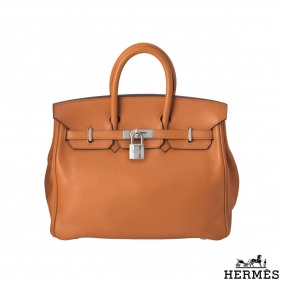 Hermes Birkin 25 cm in orange Swift leather